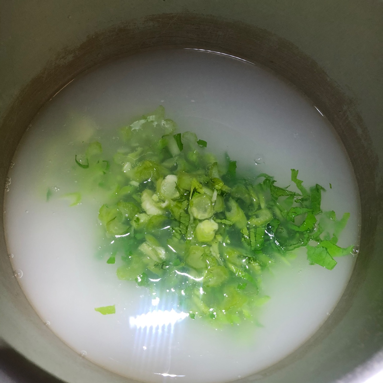 春菜肉沫粥