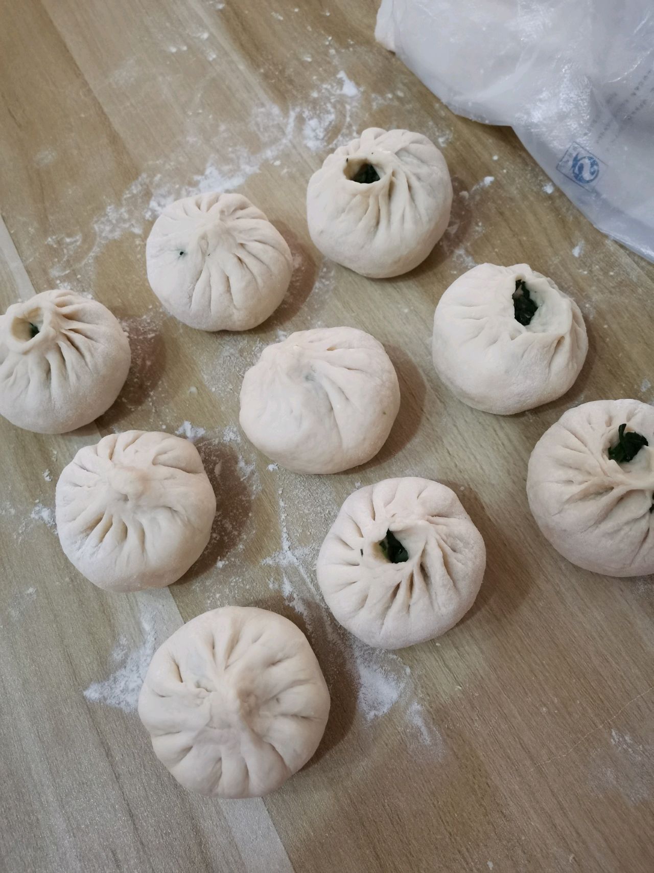 纯素馅菜包