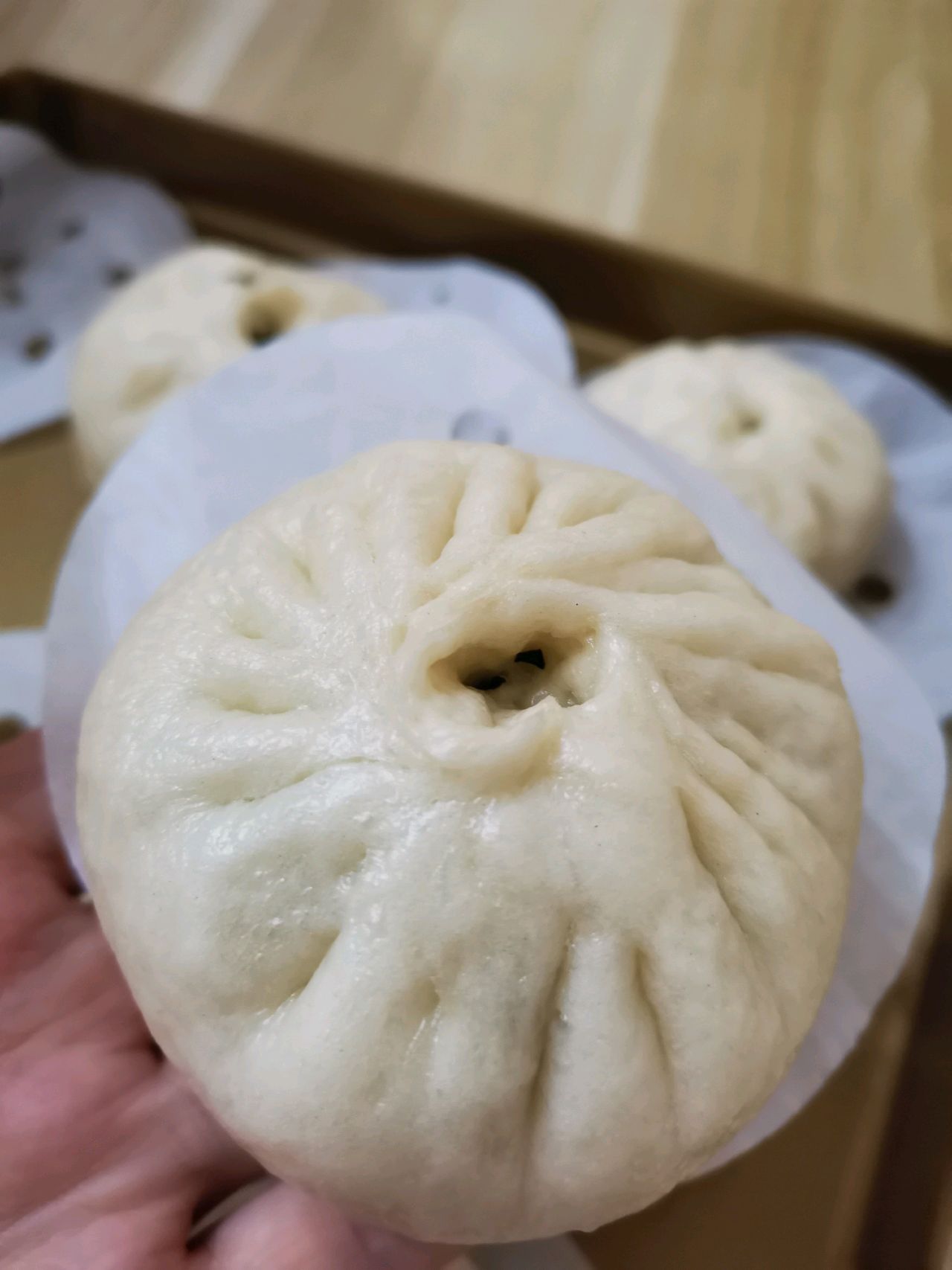 纯素馅菜包