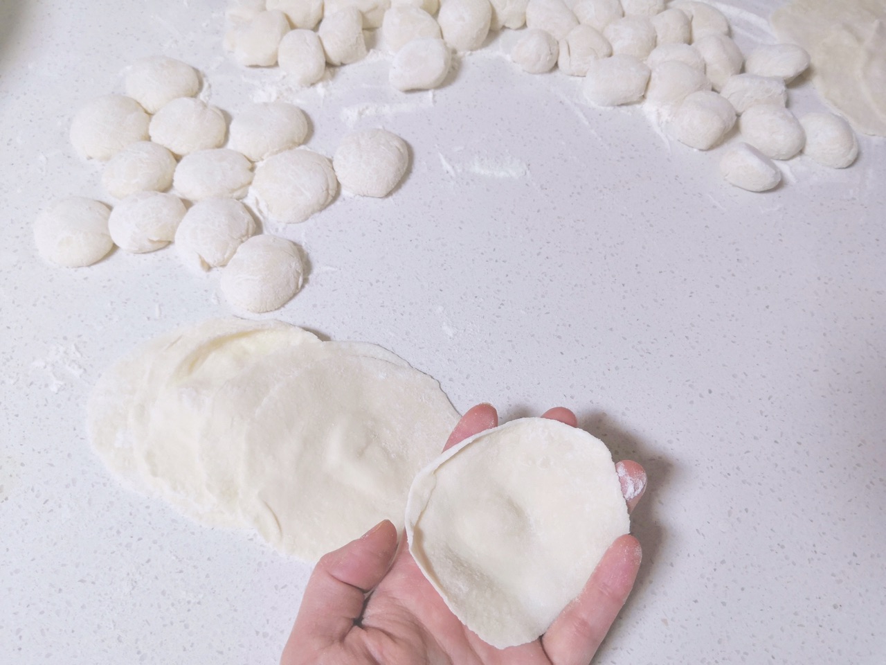 纯素馅水饺：白菜木耳胡萝卜