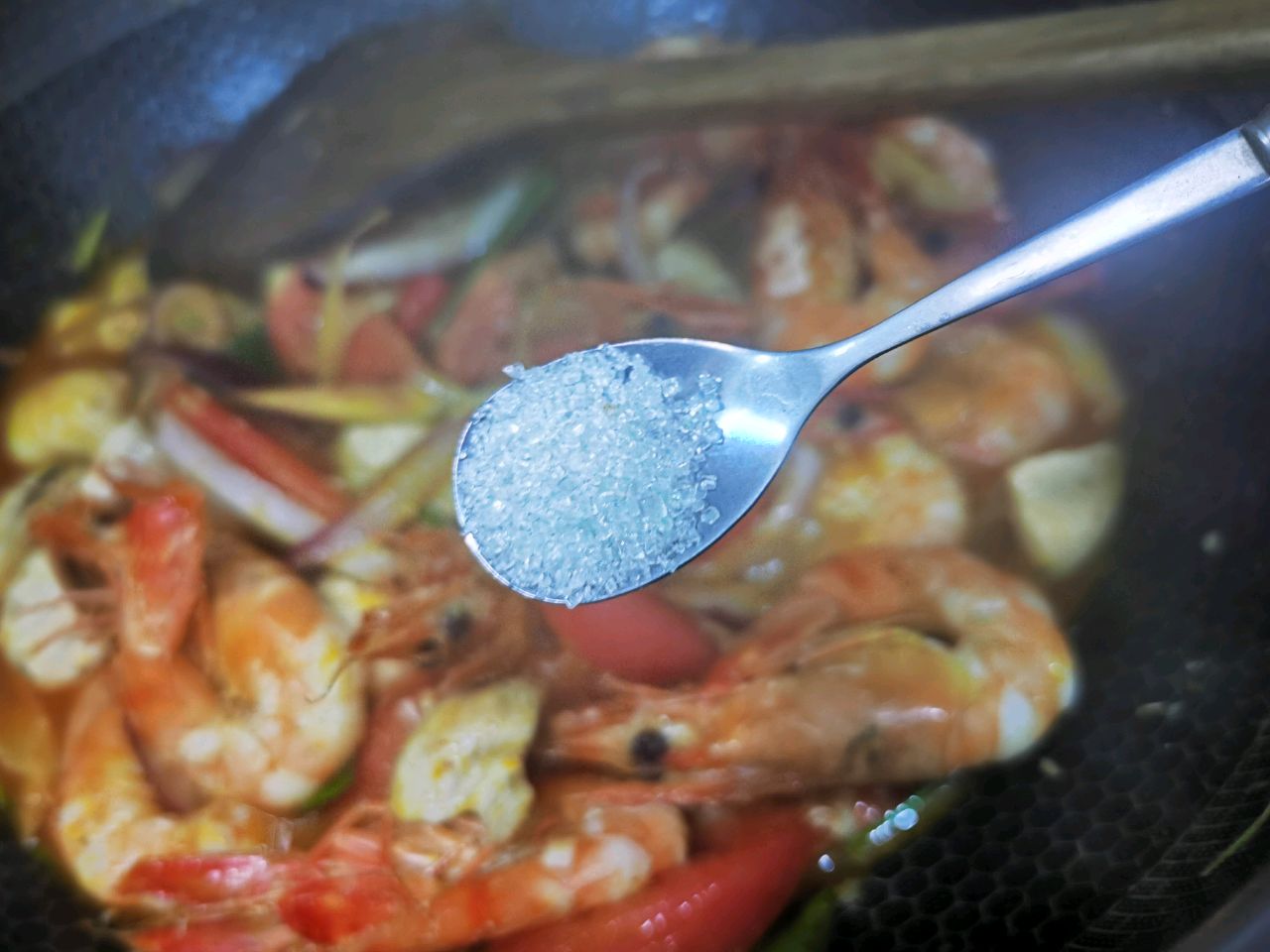 纯泰式做法#冬阴功酱炒虎虾