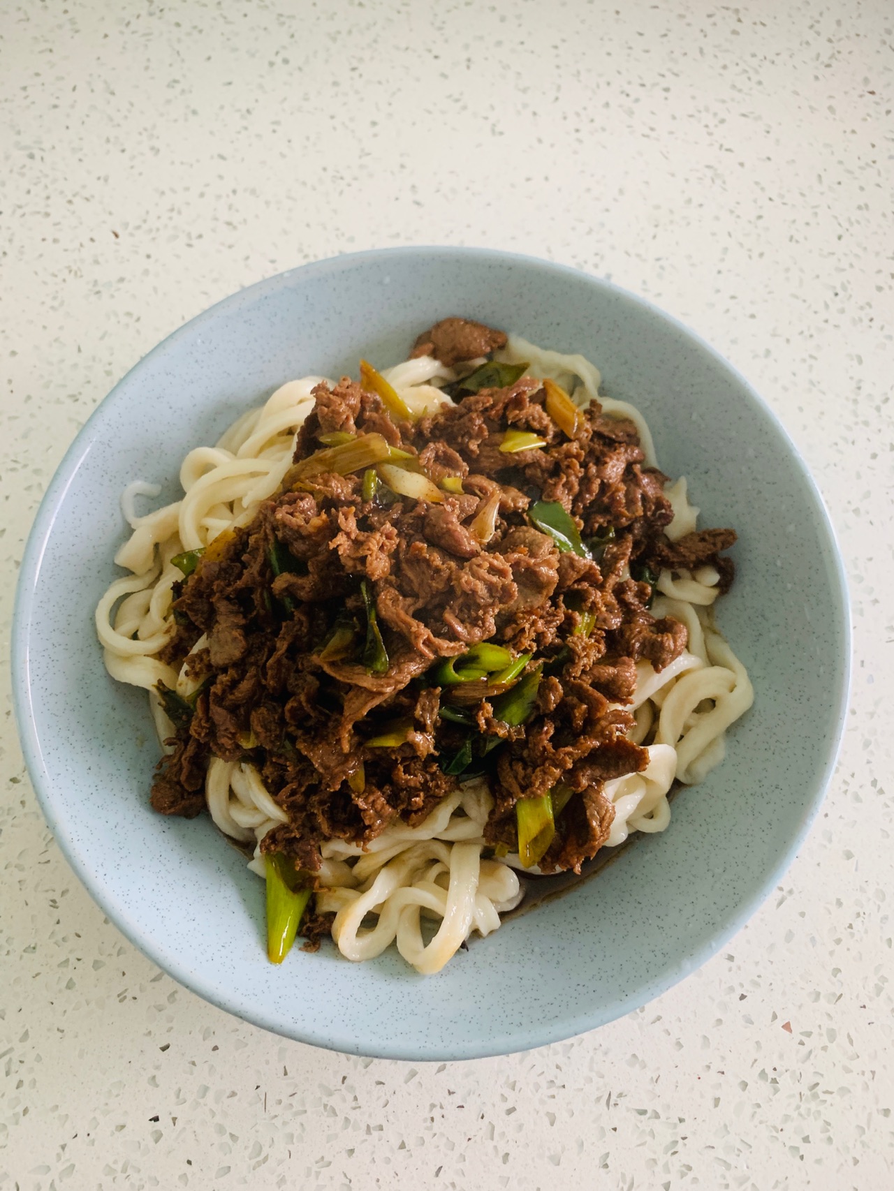 葱爆羊肉盖面