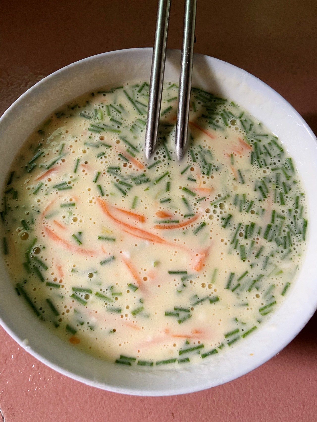 葱花胡萝卜鸡蛋饼