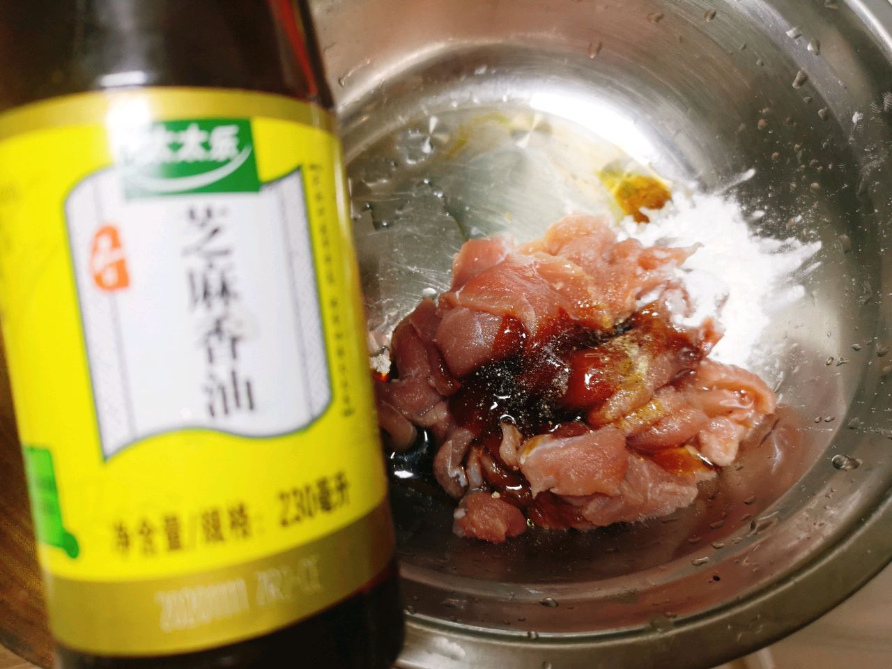 葱香蚝汁肉片