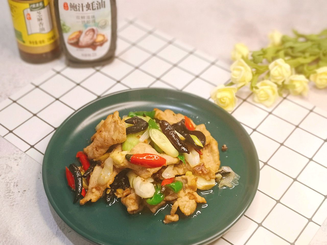 葱香蚝汁肉片