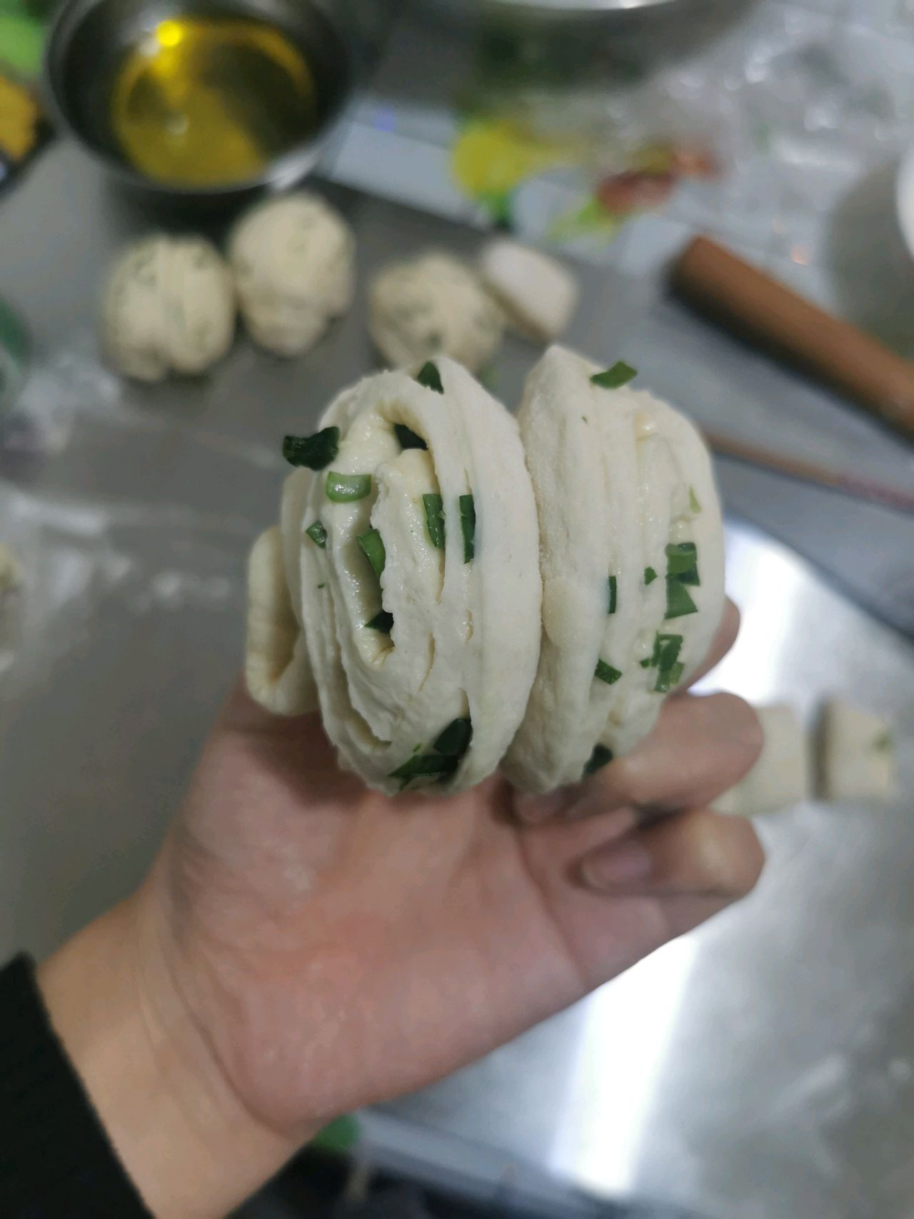 葱香花卷