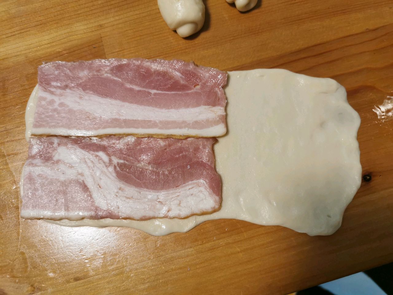葱香培根面包