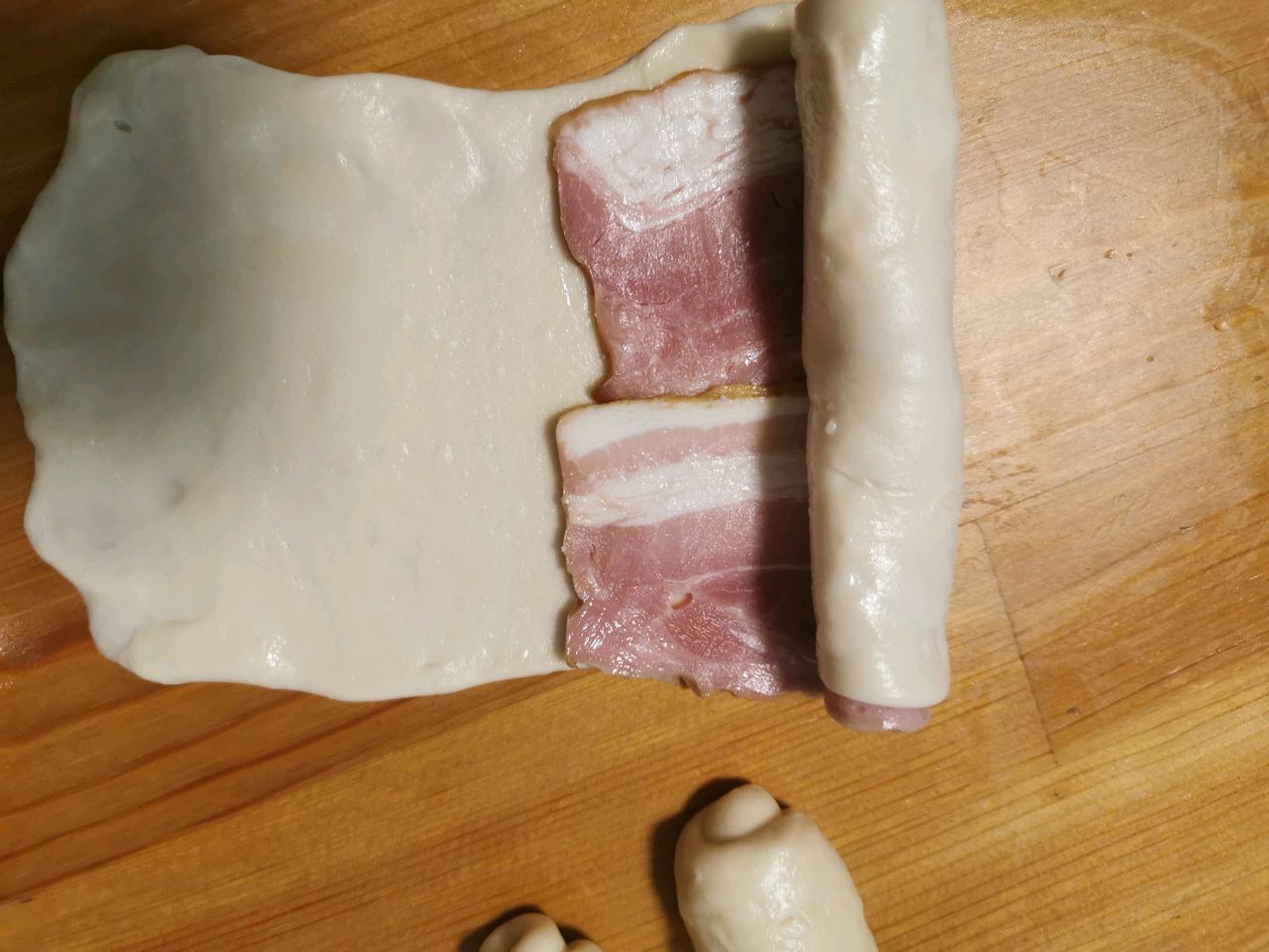 葱香培根面包