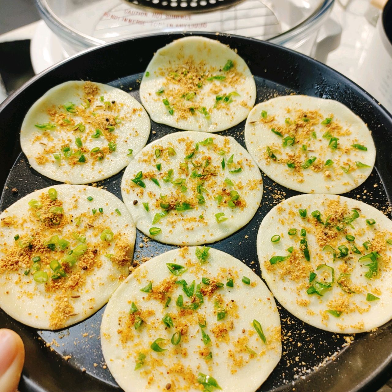 【葱香小饼-饺子皮版】