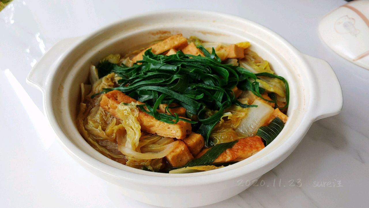 葱油豆腐白菜锅