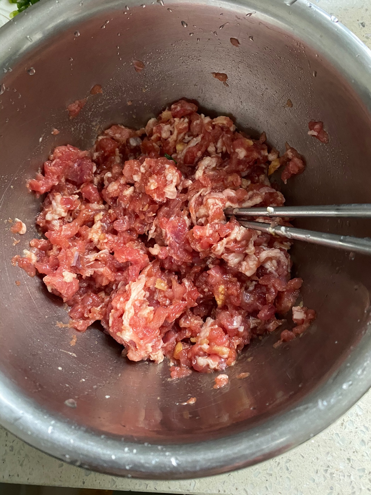 葱油肉饼