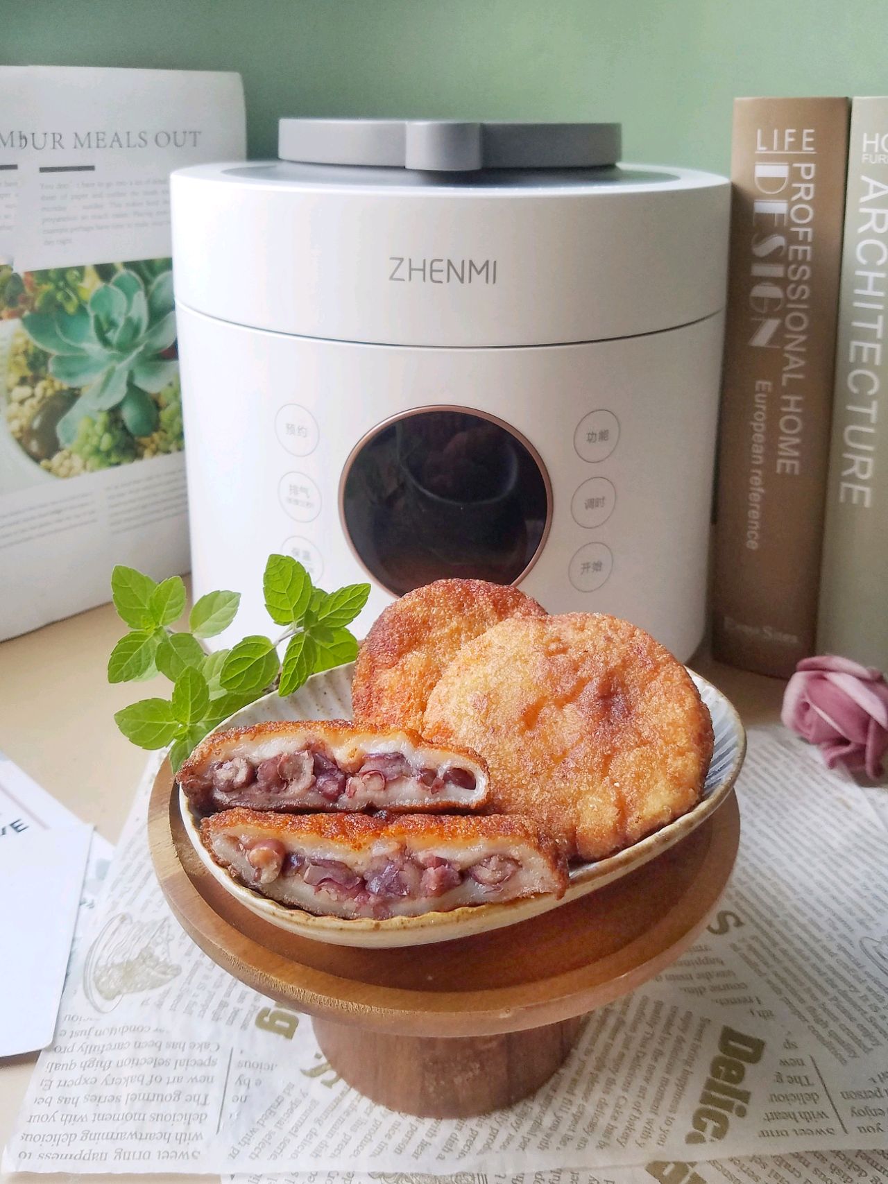 脆皮糯米蜜豆炸糕