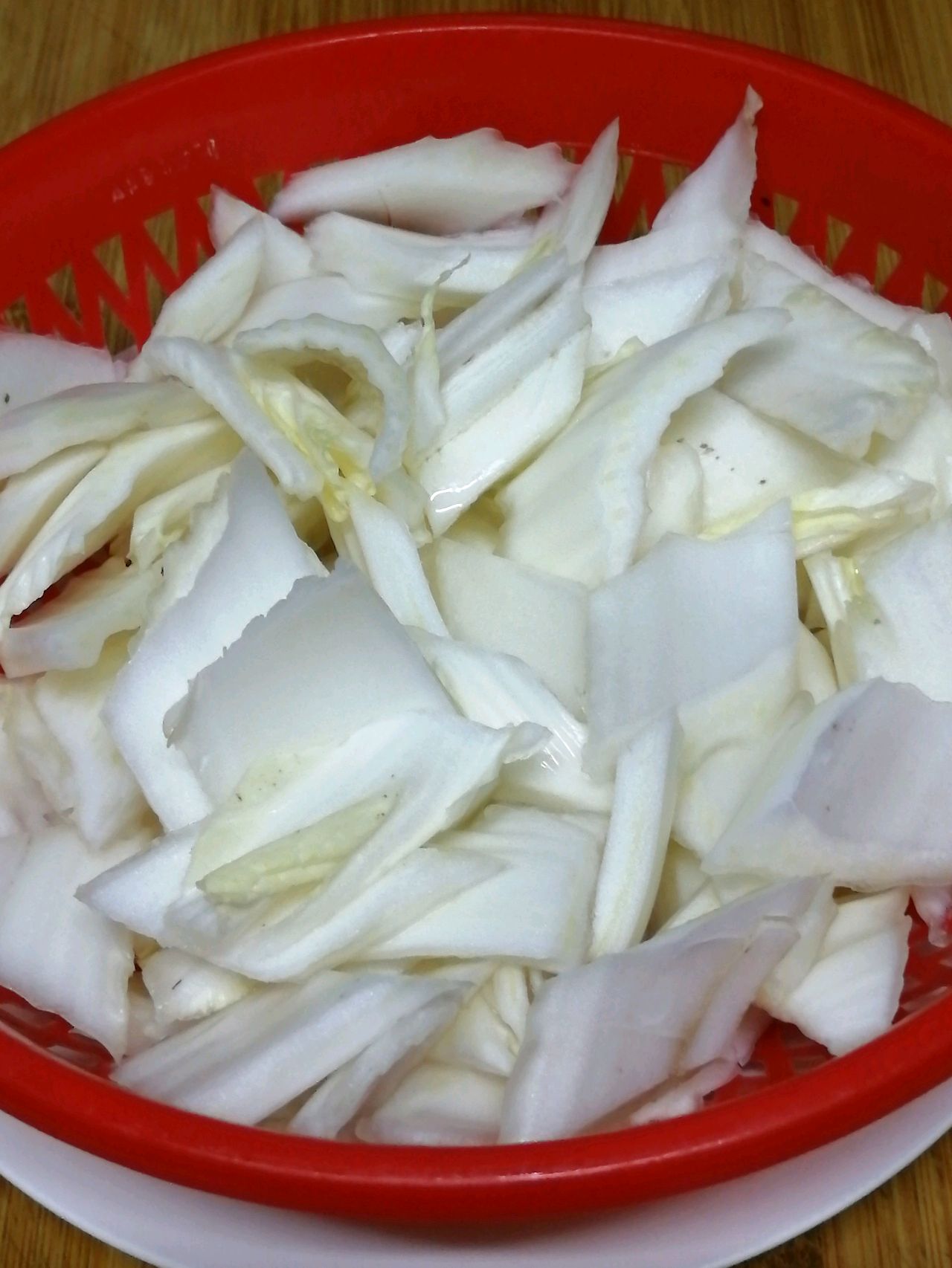 大白菜杆炒肉片