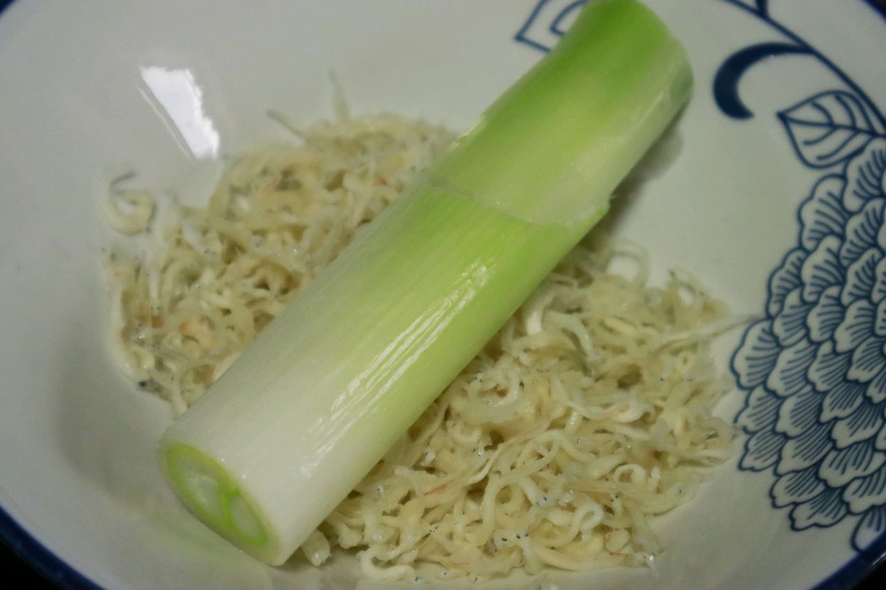 大葱豆豉银鱼丝