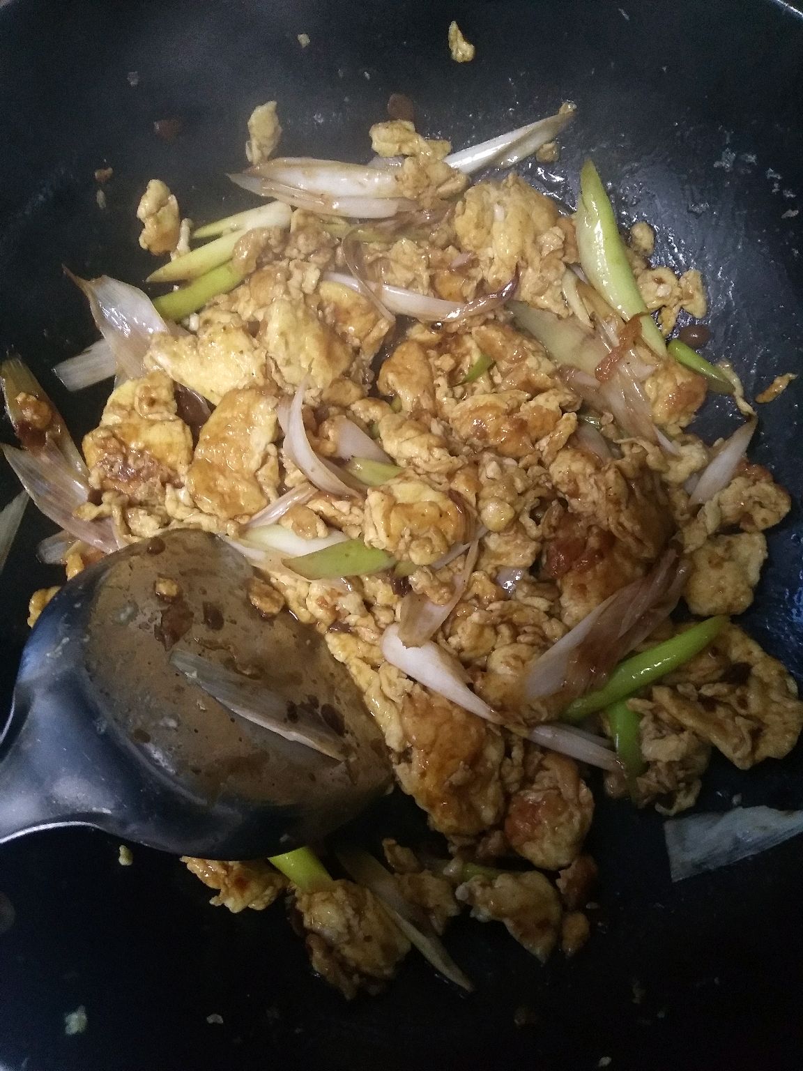 大葱酱炒鸡蛋