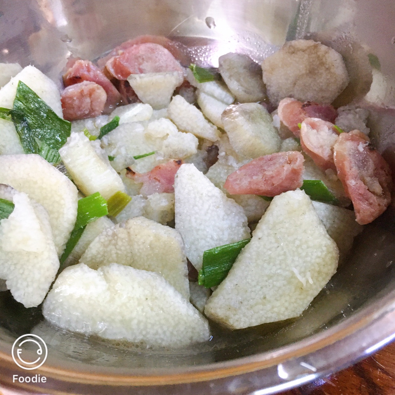 大薯炒腊肠