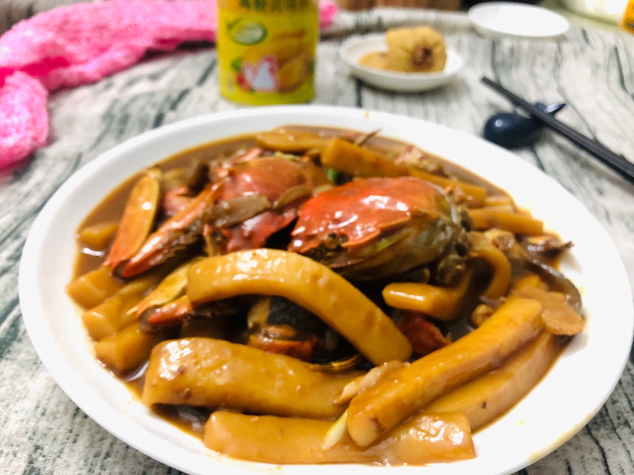 大闸蟹炒年糕