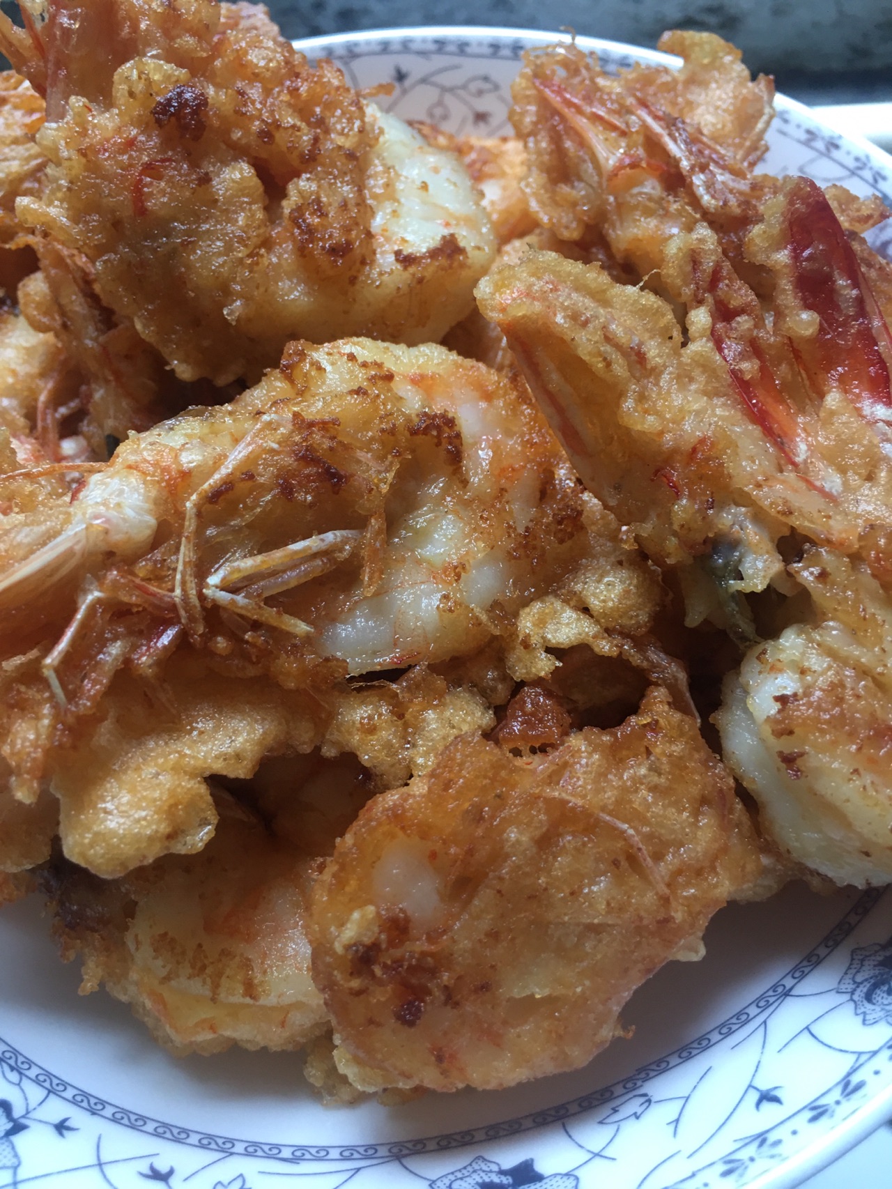 蛋白脆煎嫩虾