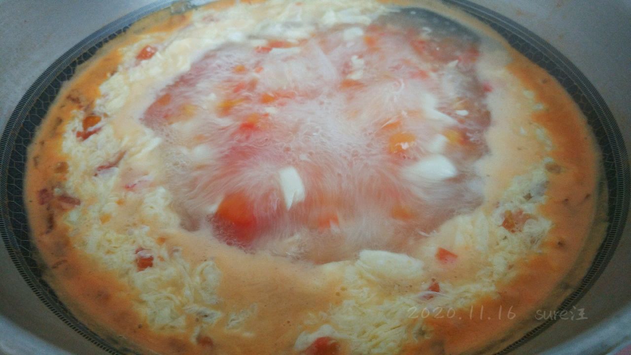 蛋花茄香豆腐汤