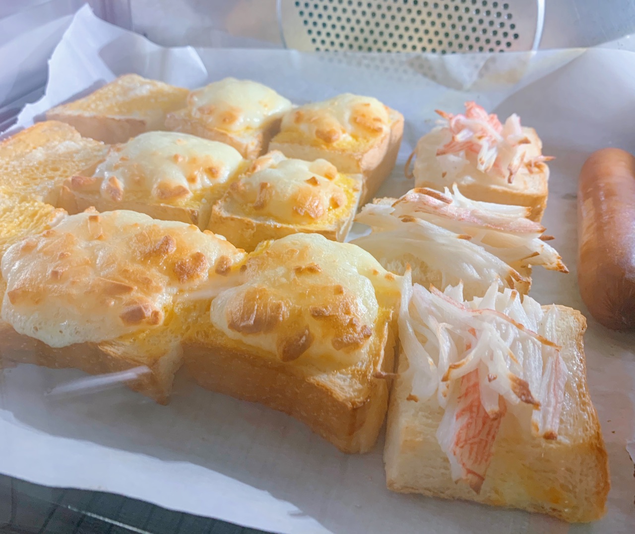 蛋黄芝士&沙拉蟹柳小方