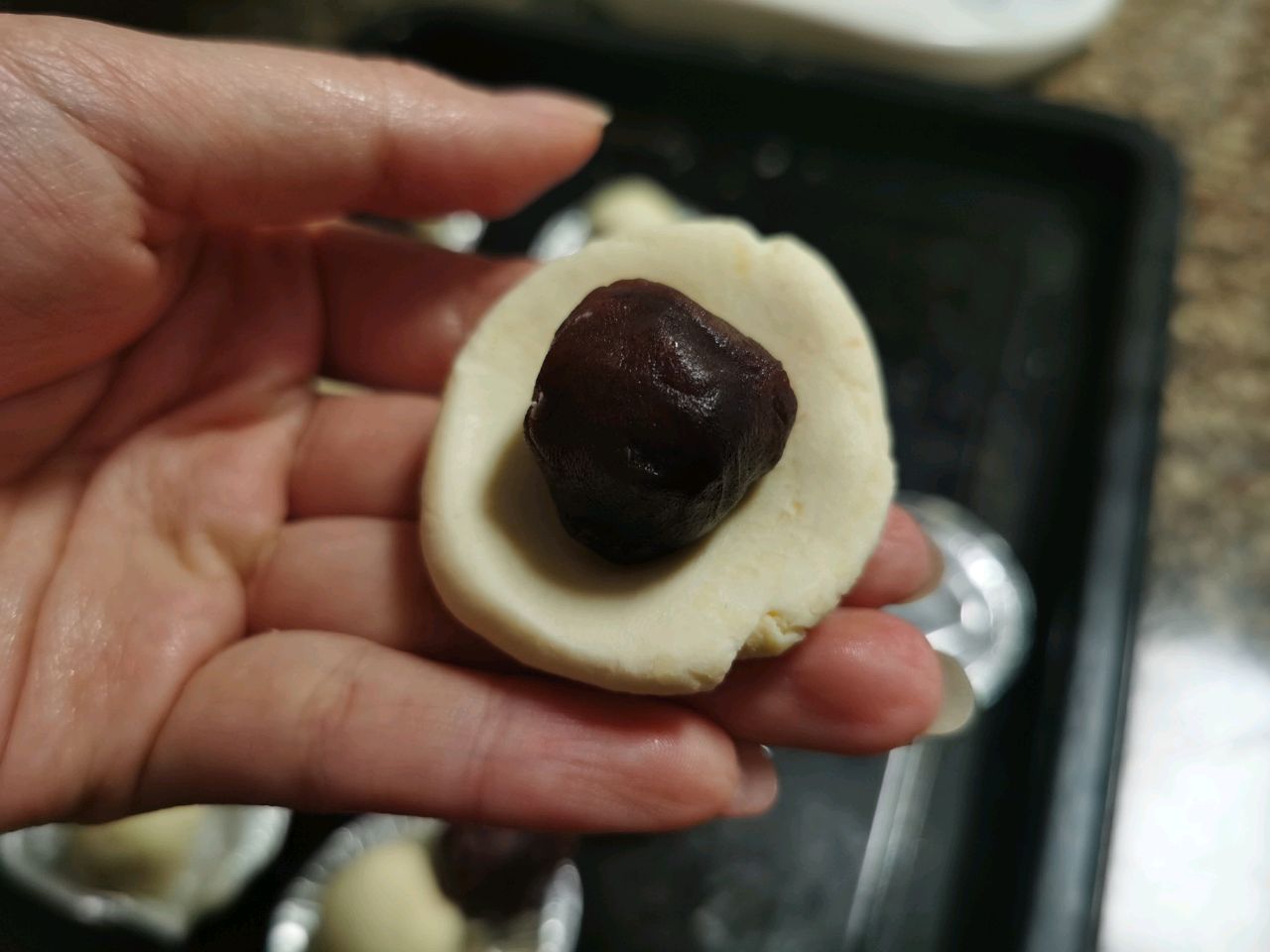 蛋挞皮版红豆酥