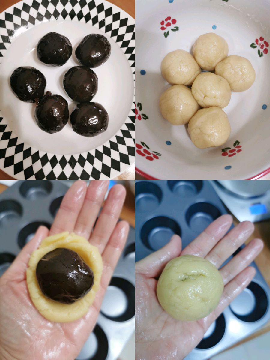 蛋月烧月饼