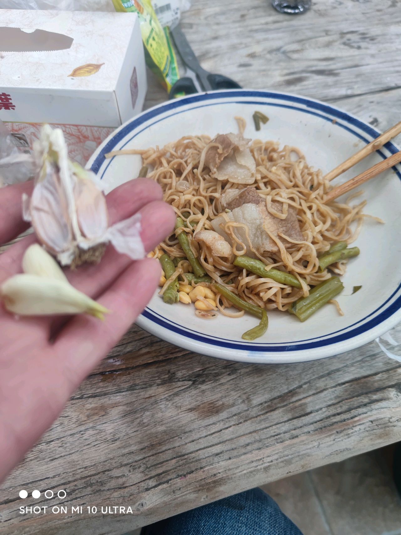 地锅蒸面条