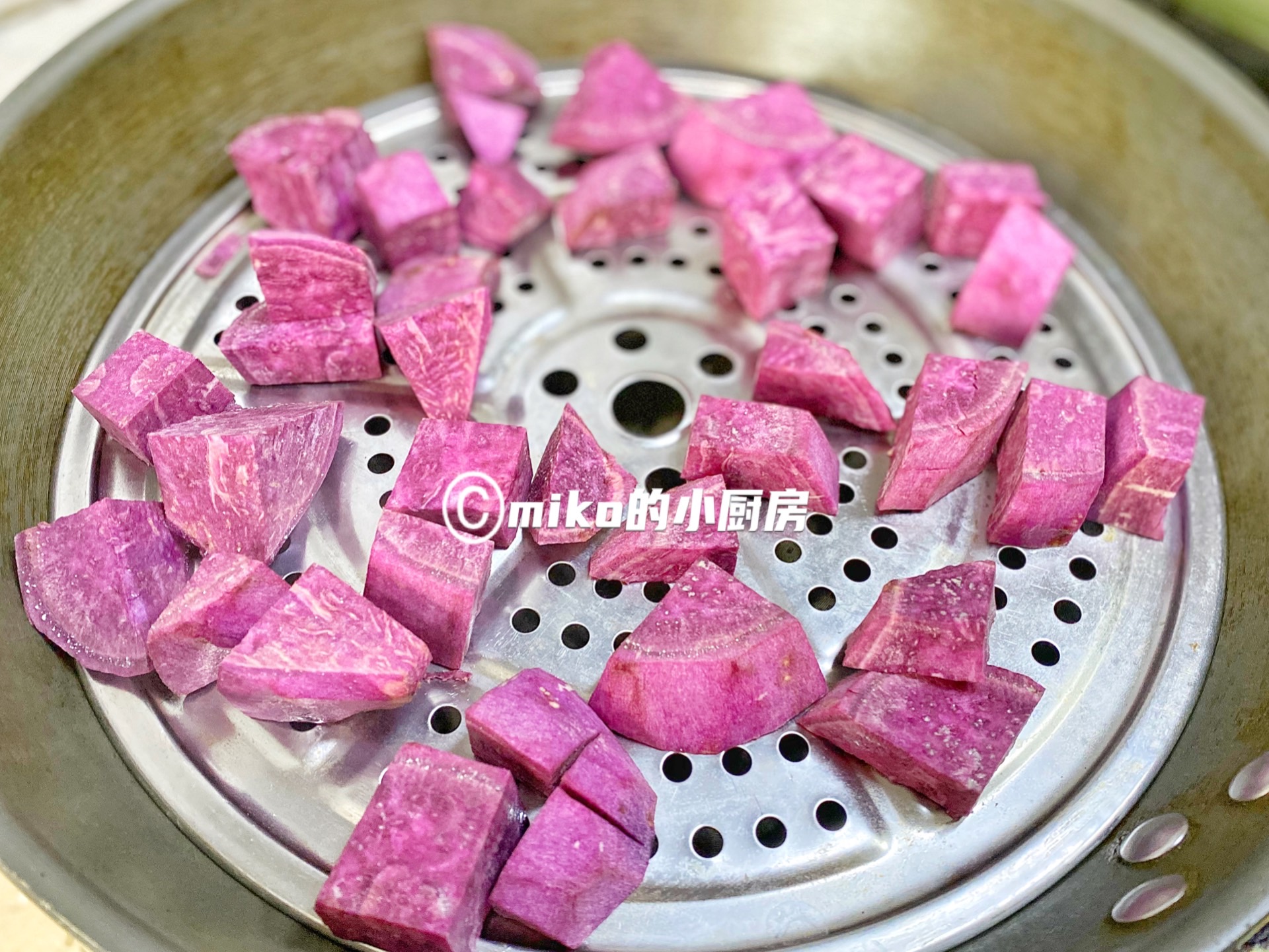 低卡低脂紫薯燕麦饼