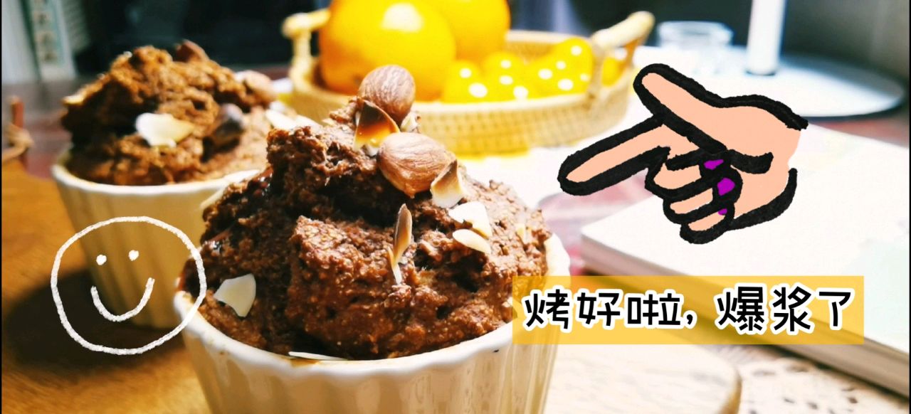 低脂版燕麦黑巧马芬