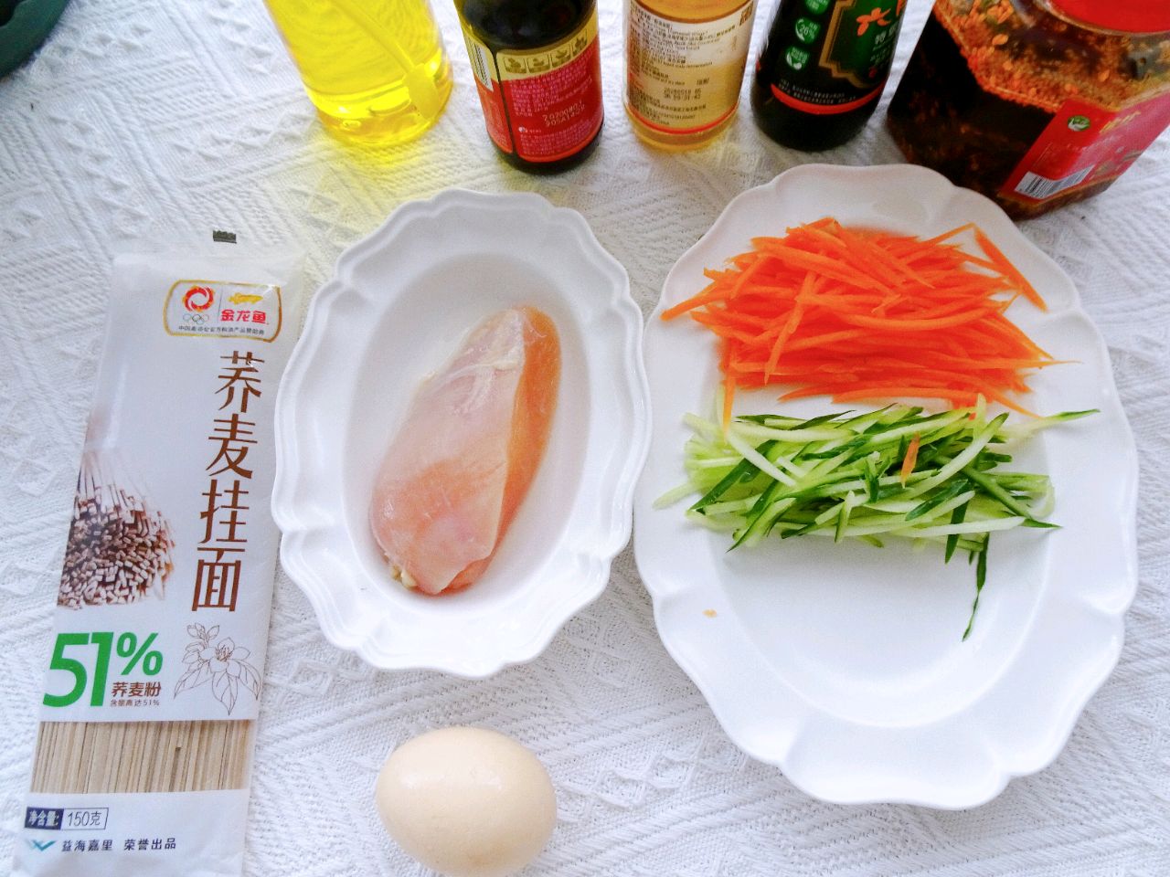 低脂低卡‼️ 清爽不腻的凉拌鸡丝荞麦面