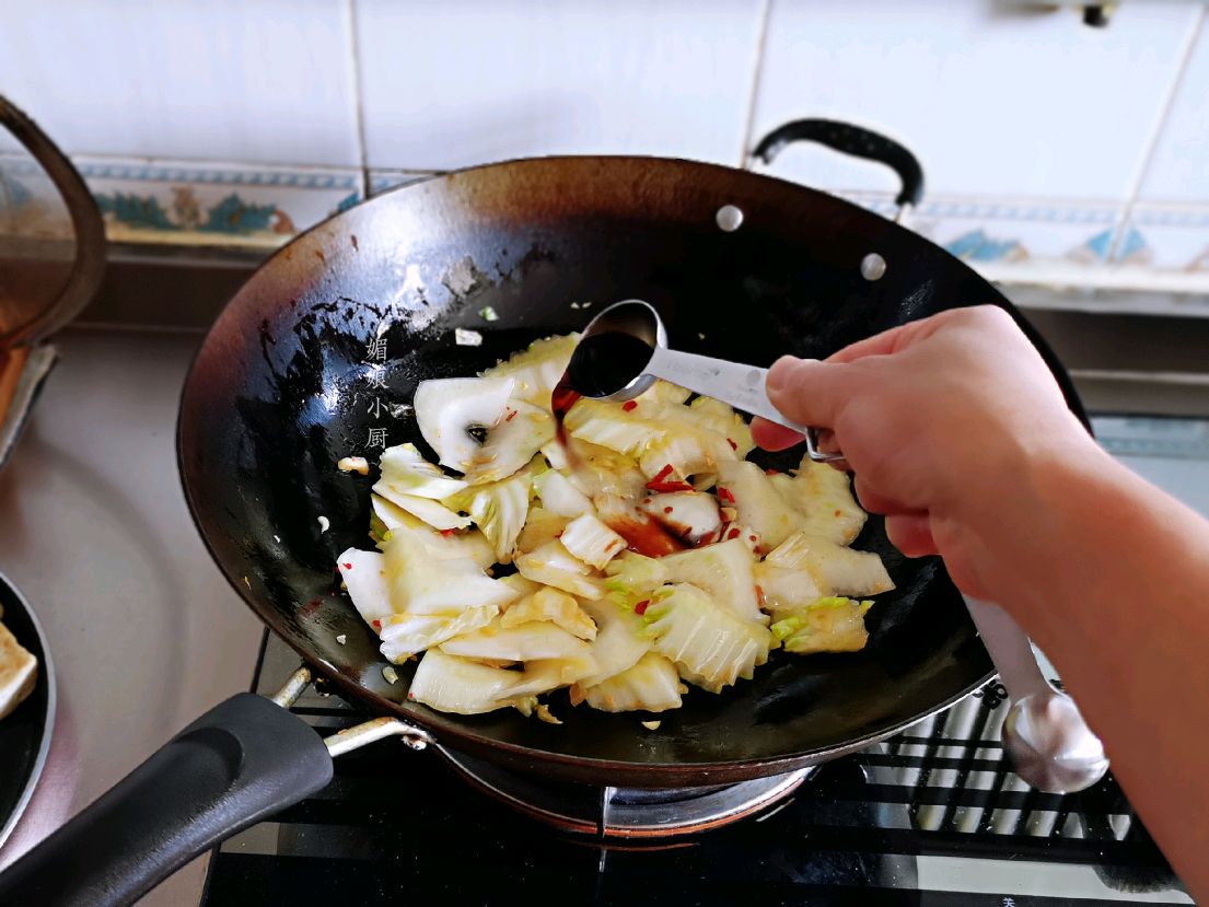 低脂高蛋白的鸡蛋豆腐炖白菜