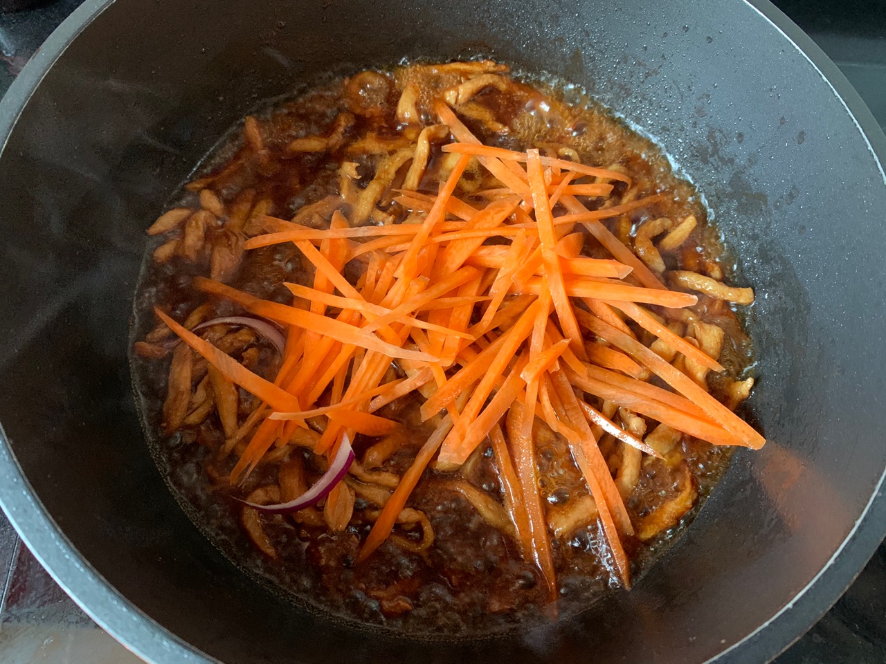 低脂鸡胸肉鱼香肉丝