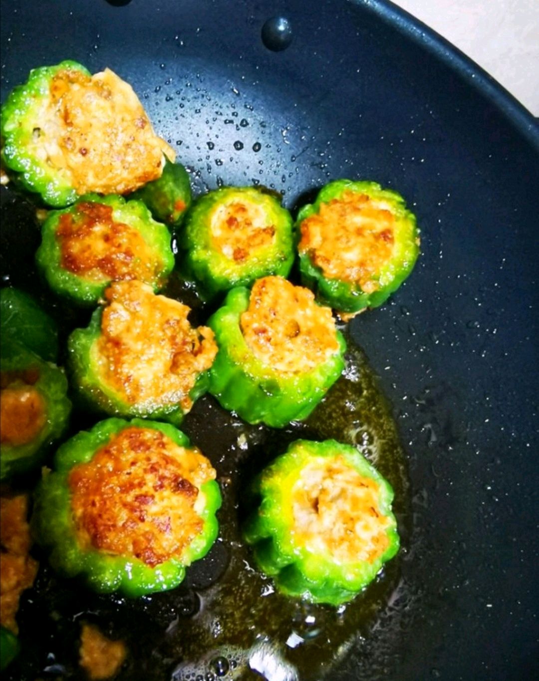 低脂美味❗️❗️鸡胸肉酿苦瓜