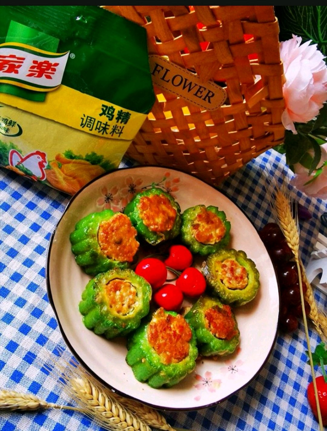 低脂美味❗️❗️鸡胸肉酿苦瓜