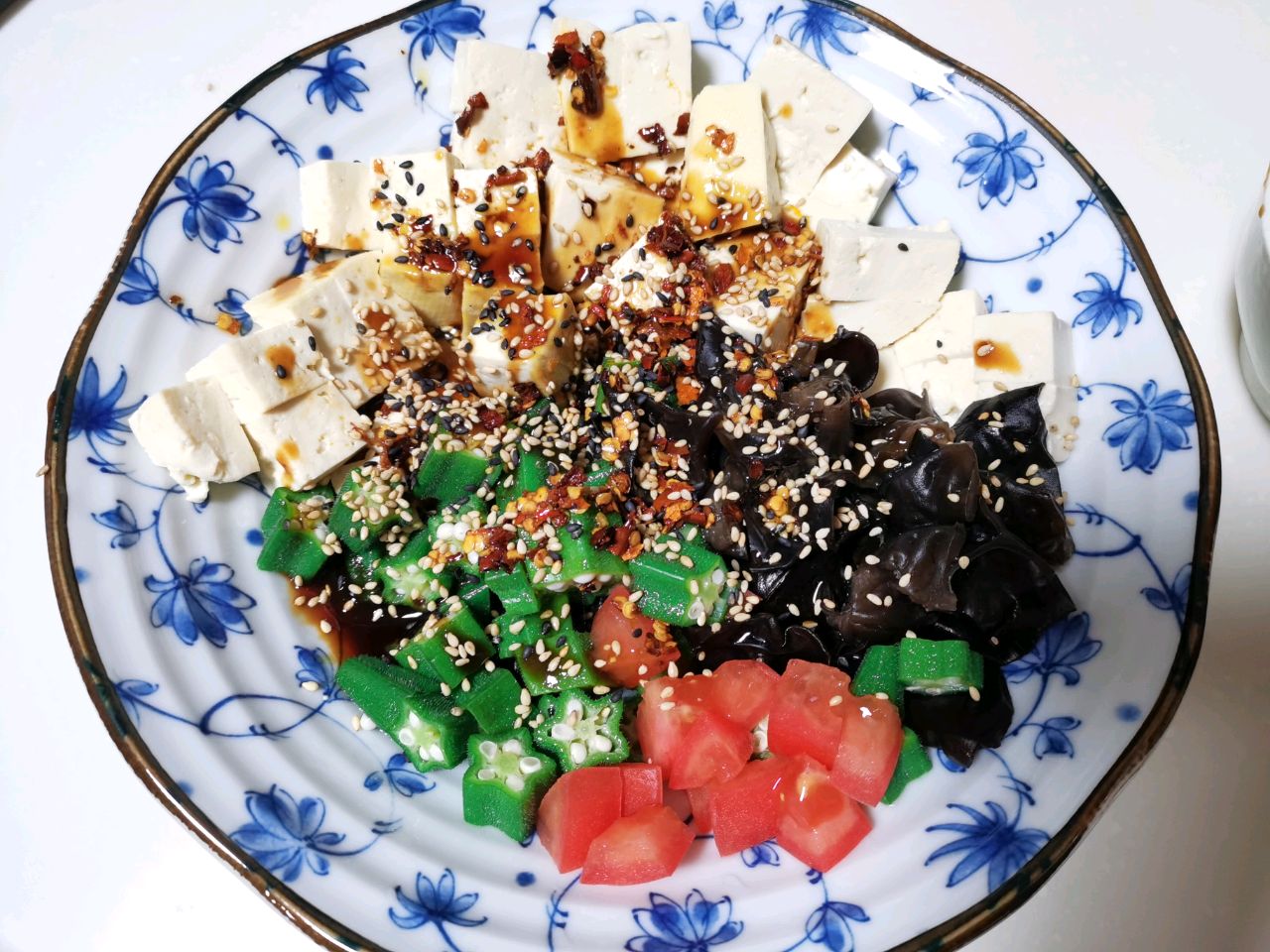 低脂美味～香辣蚝油拌豆腐