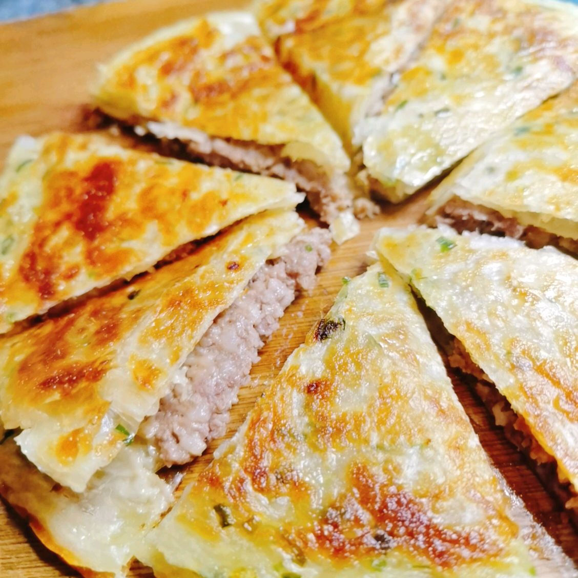 电饼铛香葱猪肉饼（手抓饼版）
