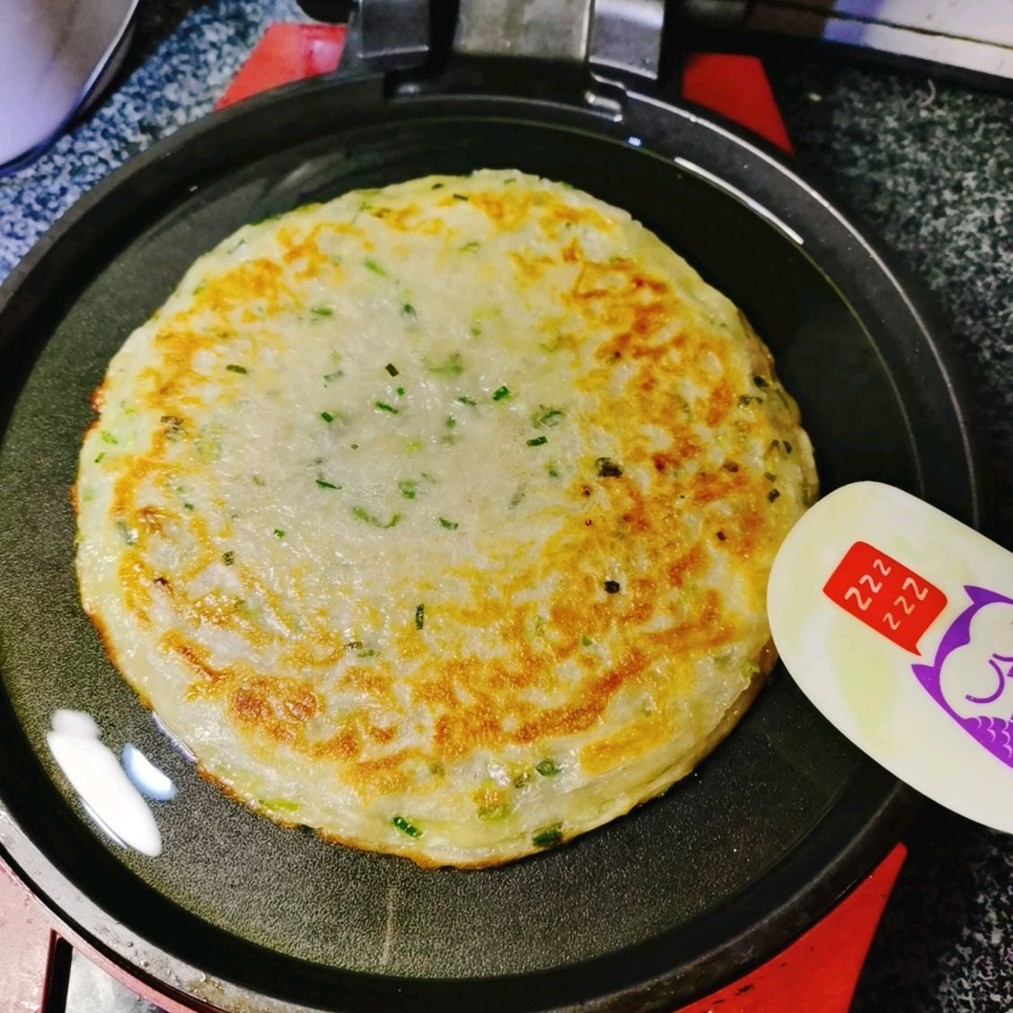 电饼铛香葱猪肉饼（手抓饼版）