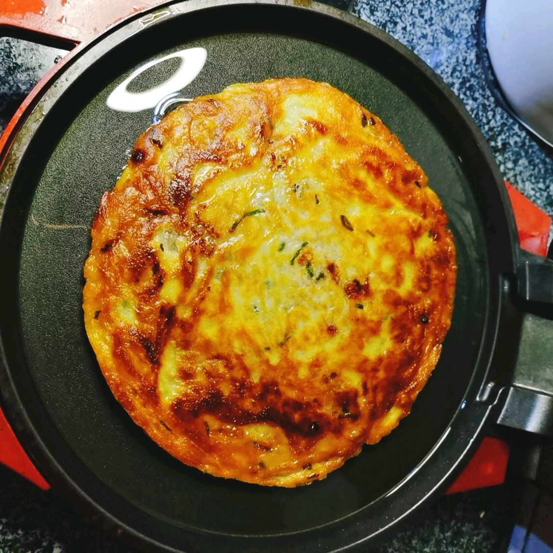 电饼铛香葱猪肉饼（手抓饼版）