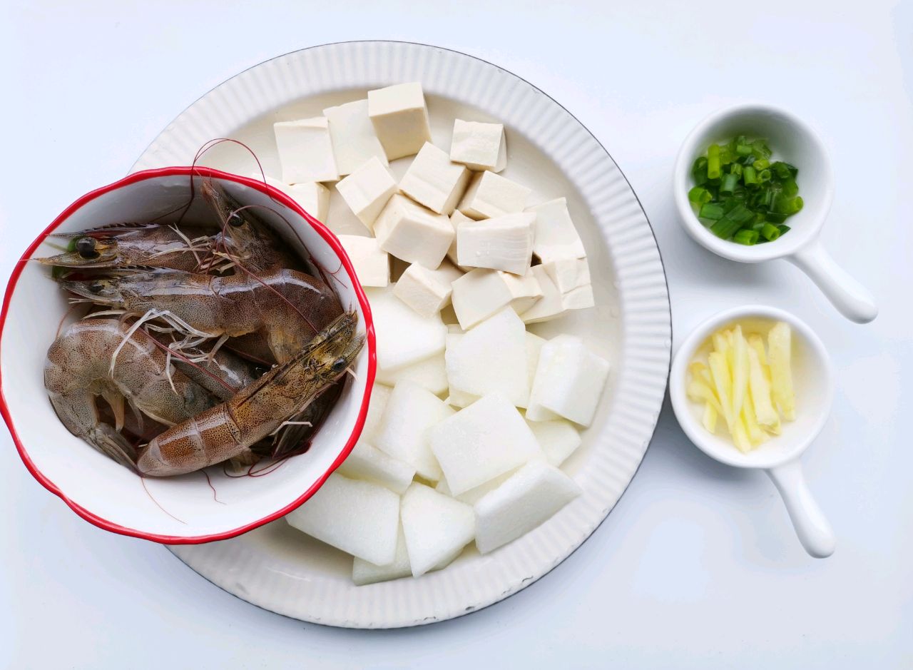 冬瓜虾仁豆腐汤