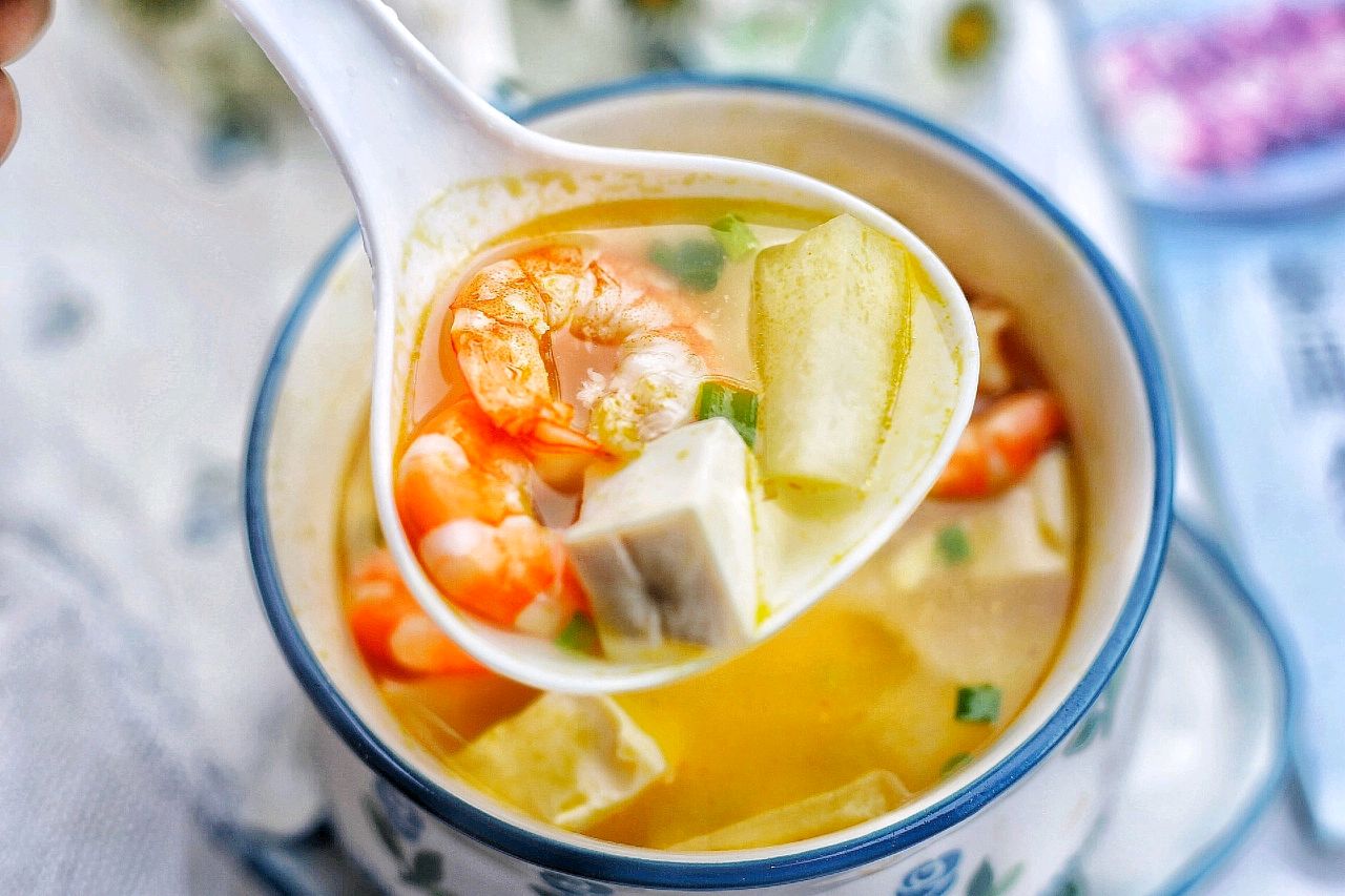 冬瓜虾仁豆腐汤