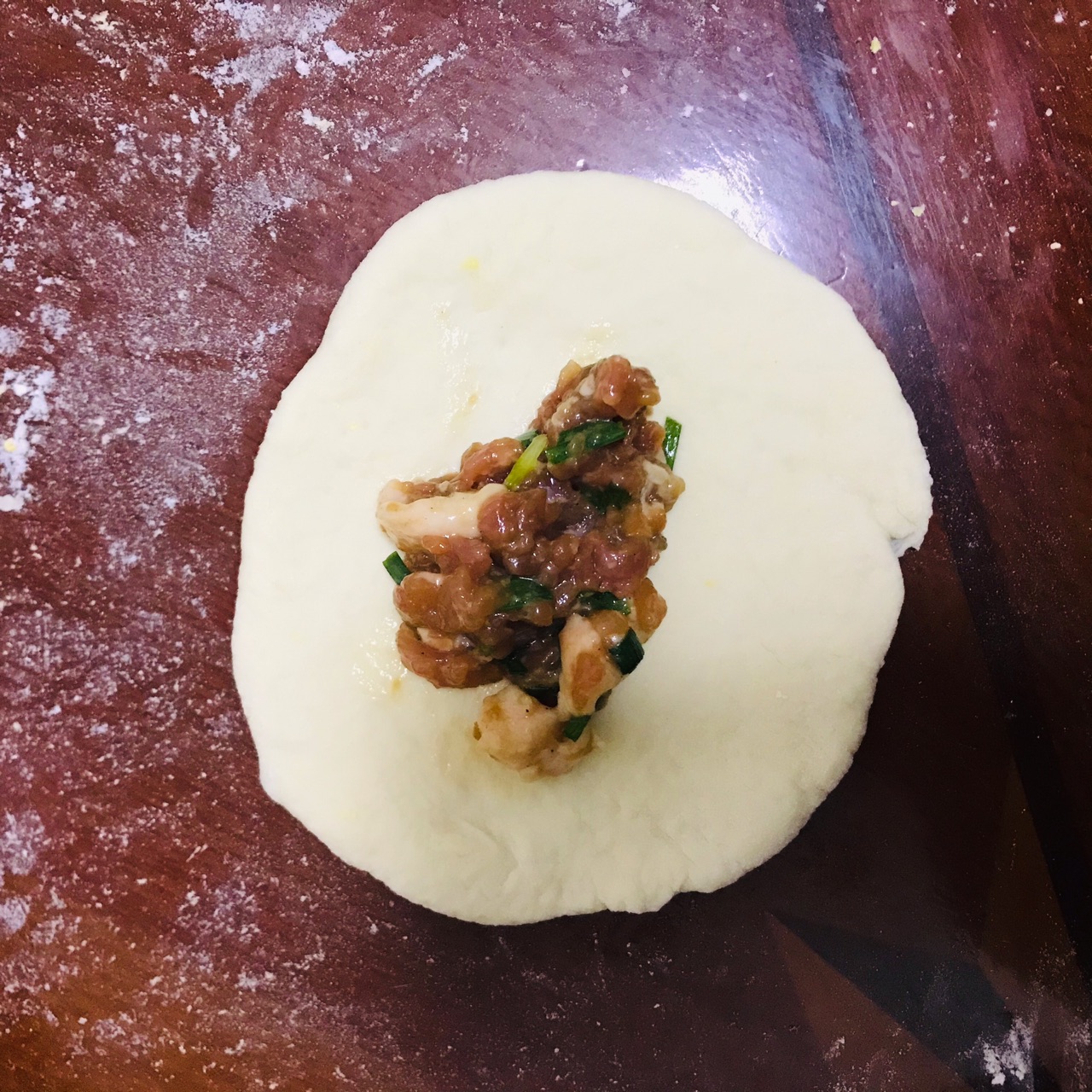冬日的肉包子
