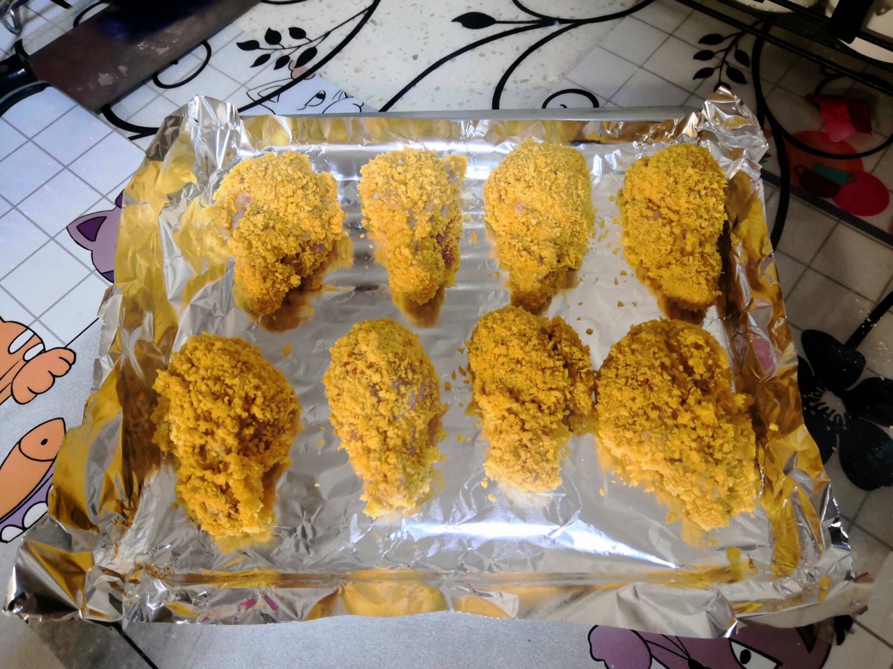 冬日里的脆烤鸡翅根