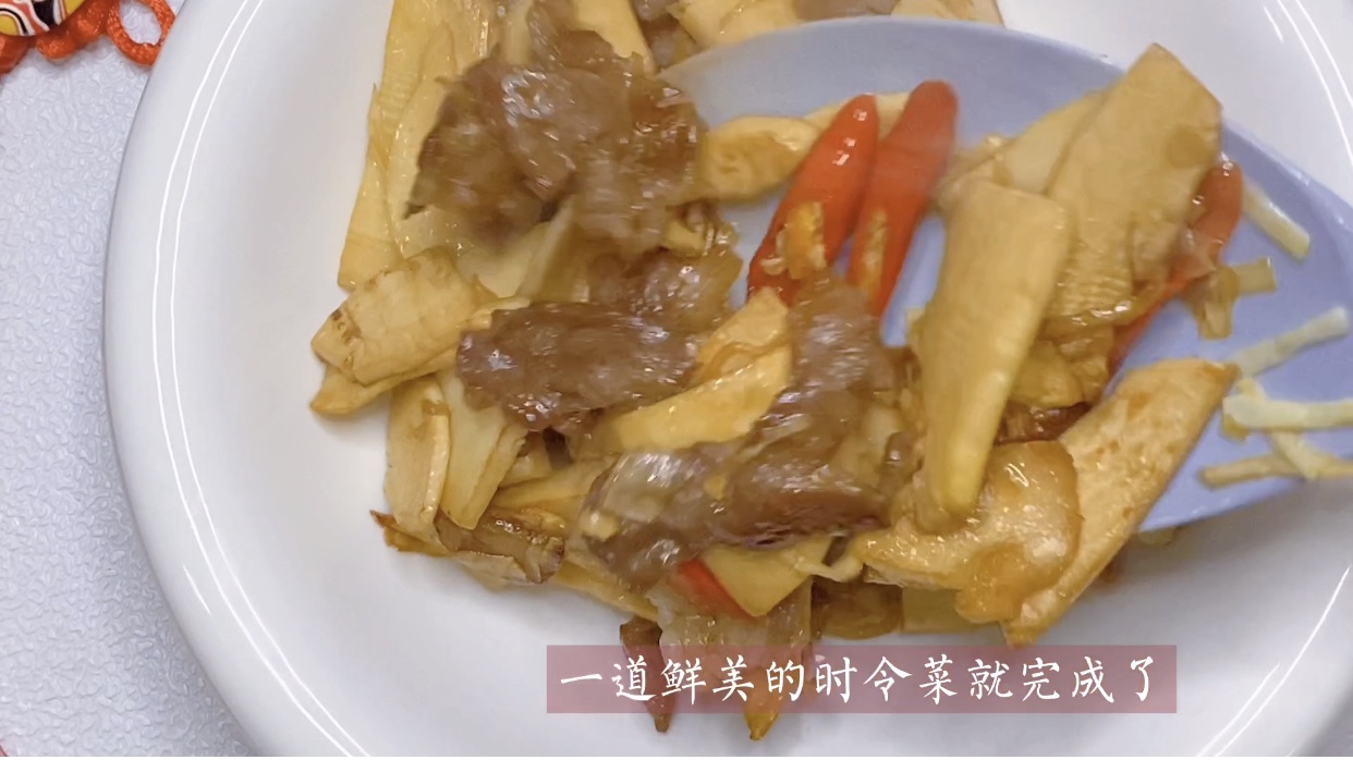 冬笋炒肉片