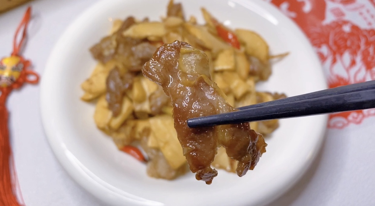冬笋炒肉片