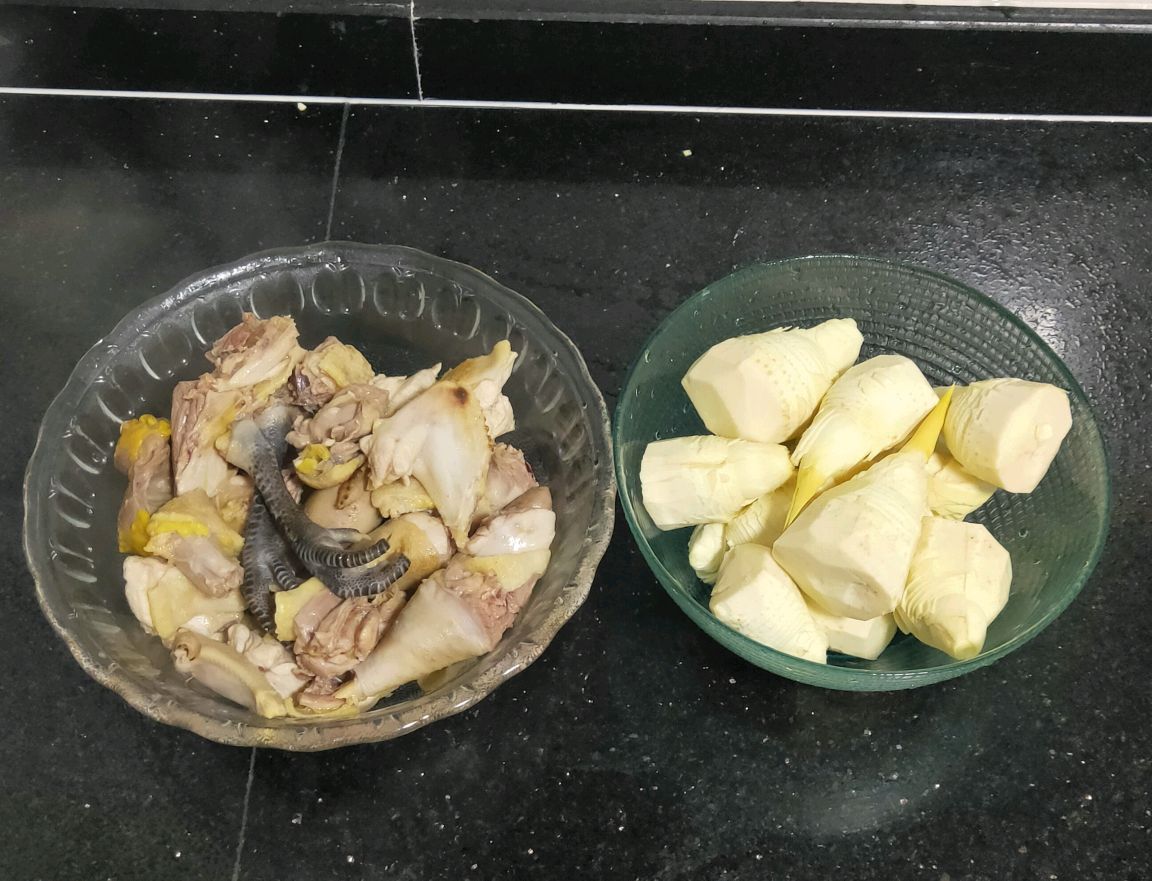 冬笋炖老母鸡