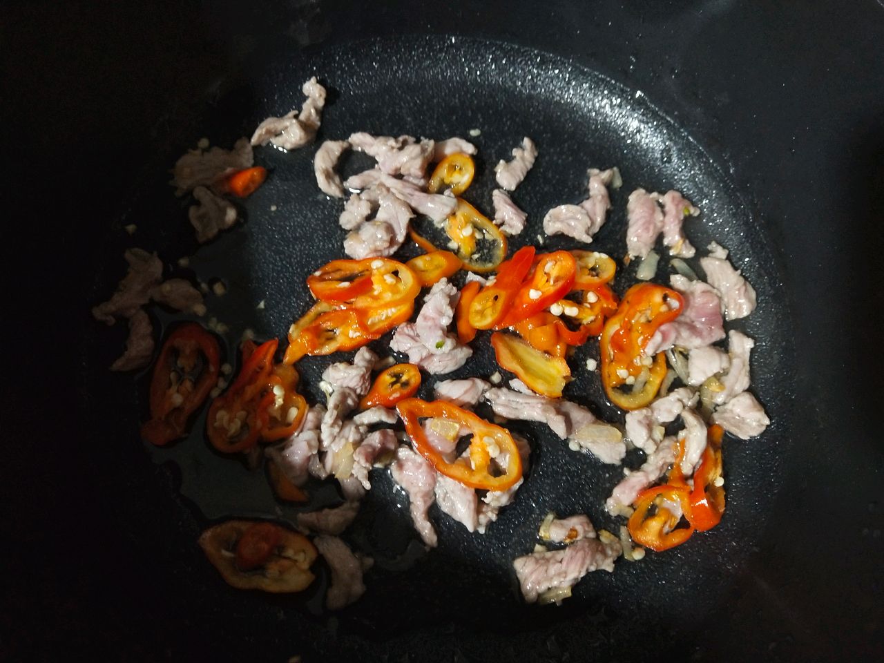 冬笋胡萝卜炒肉丝