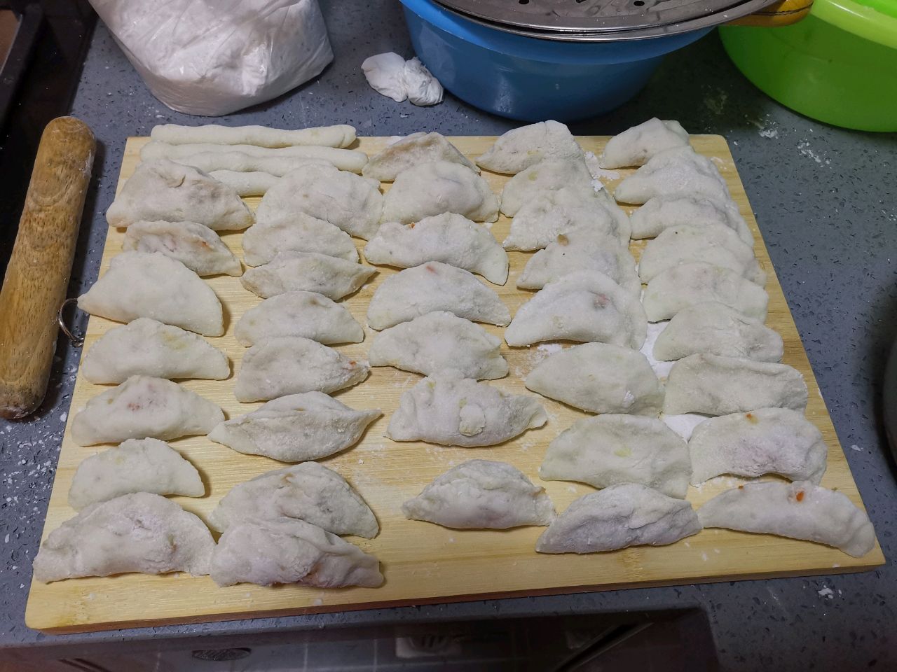 冬至土豆水晶饺