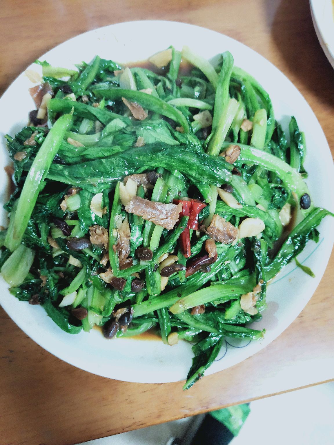 豆豉鲮鱼油麦菜