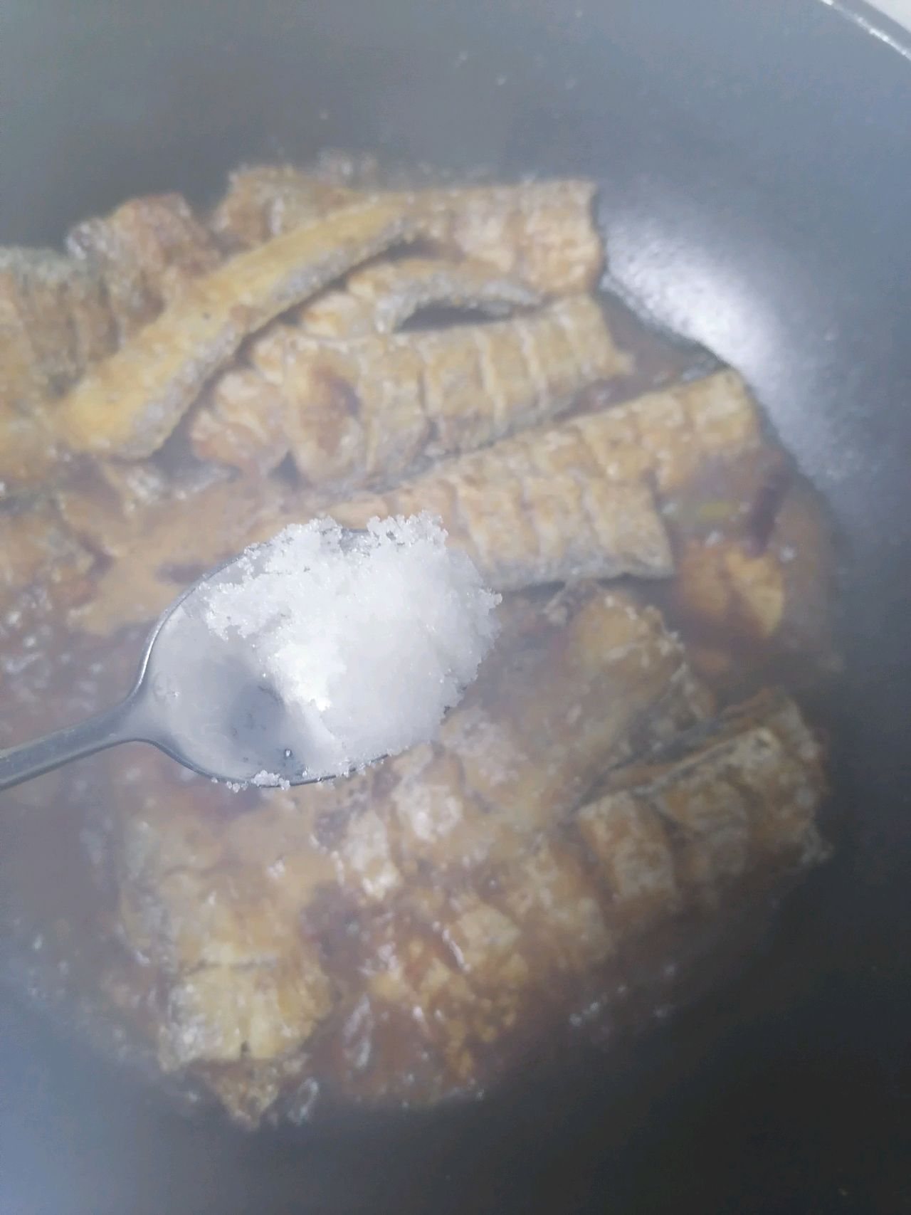 豆豉烧带鱼