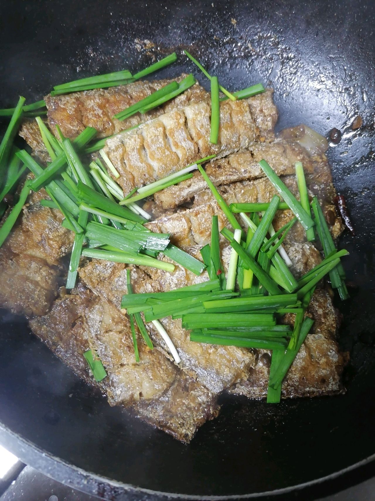 豆豉烧带鱼